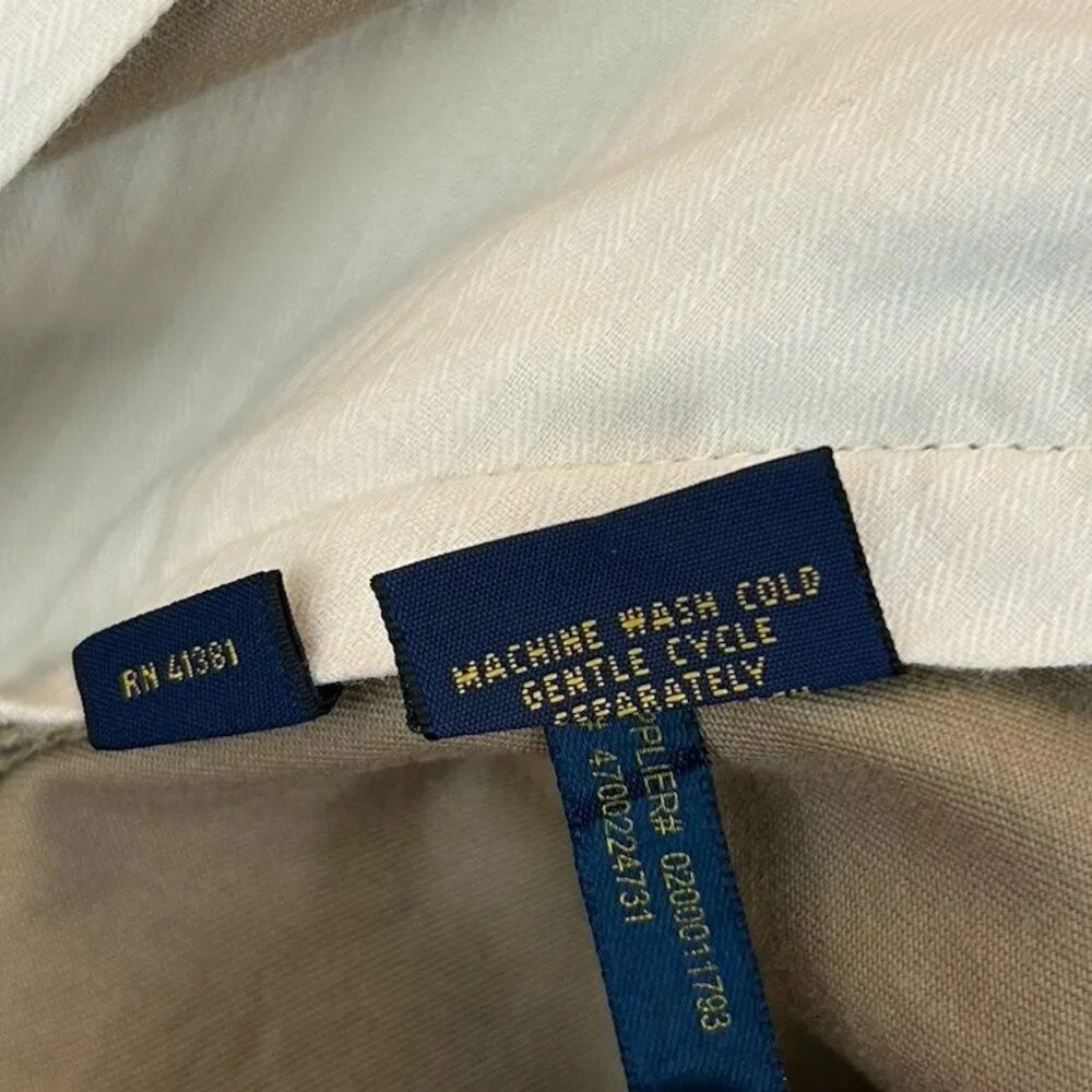 Polo Ralph Lauren Men's Stretch Classic Fit Pants Size 40 x 30 Beige Chino EUC